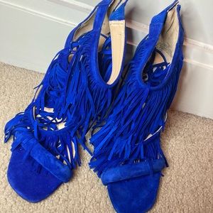 Steve Madden fringe heels size 9